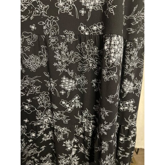 Women Within Maxi Medium Dress Baggy Oversizes Pockets Cotton Y2K - Picture 7 of 11